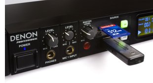 Denon DN-F300 con tarjeta SD / SDHC y puerto USB