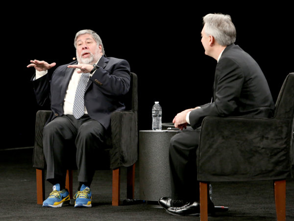 Steve Wozniak con el presidente del NAMM. Copyright: Getty Images for NAMM