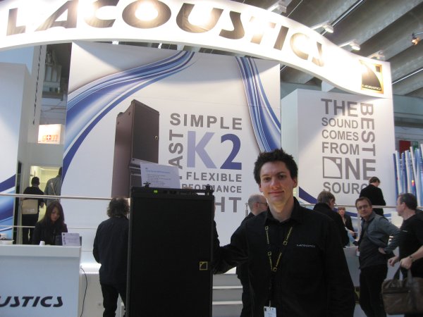 Germain Simon con el K2 de L-Acoustics